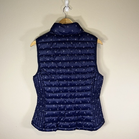 Tommy Hilfiger Nautical Theme Quilted Packable Puffer Vest Women Medium Preppy - Picture 3 of 7